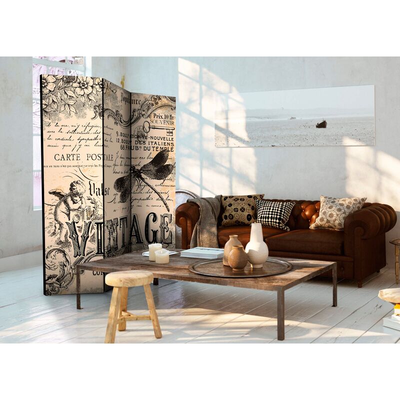 Paravent 3 volets VINTAGE CORRESPONDENCE - par Artgeist