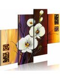 Tableau peint à la main ORCHIDÉE BLANCHE - par Artgeist