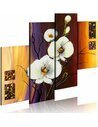 Tableau peint à la main ORCHIDÉE BLANCHE - par Artgeist