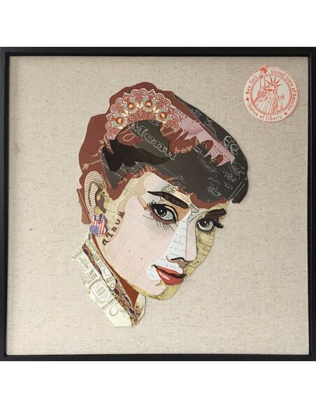 Tableau peint Patchwork ACTRICE  - par Arte Espina