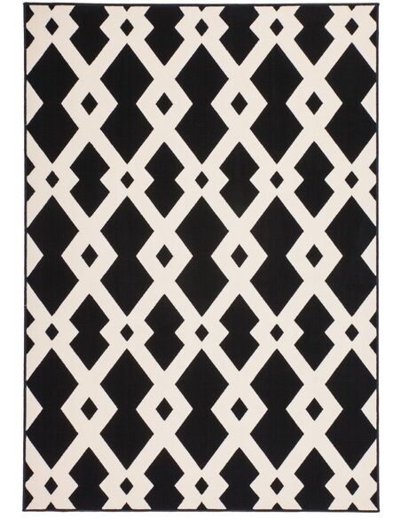 Tapis tissé 100 Noir Blanc - par Arte Espina