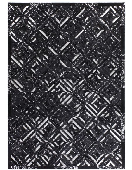 Tapis fait à la main SPARK 410 Noir Argent - par Arte Espina