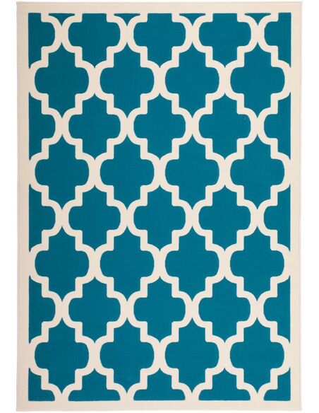 Tapis tissé MANOLYA 2097 Turquoise - par Arte Espina