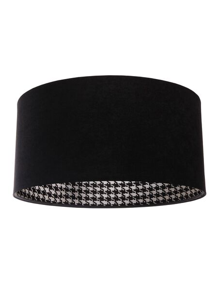 Suspension MODERN Velour Noir avec Intérieur Motif Pied De Poule - par BPS Koncept
