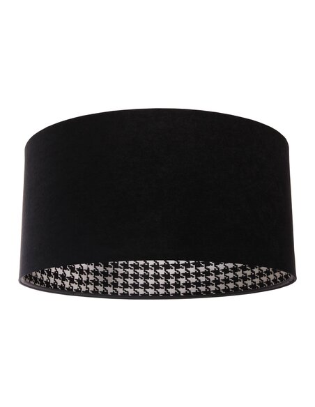 Suspension MODERN Velour Noir avec Intérieur Motif Pied De Poule - par BPS Koncept