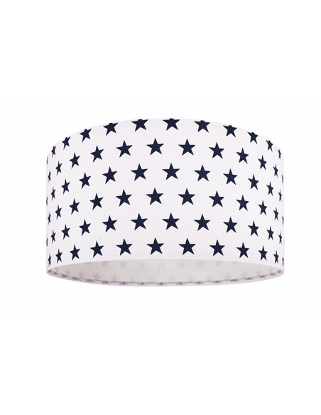 Suspension KIDS Tissu En Coton Blanc avec Étoiles Bleu - par BPS Koncept