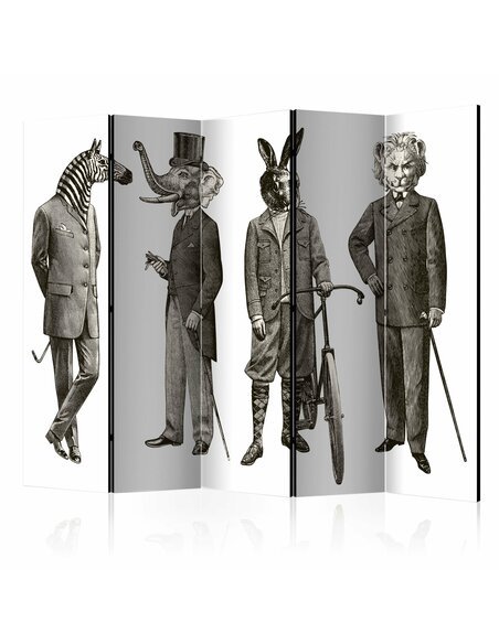 Paravent 5 volets ELEGANT ZOO II - par Artgeist