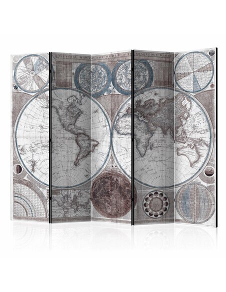 Paravent 5 volets TERRAQUEOUS GLOBE - par Artgeist