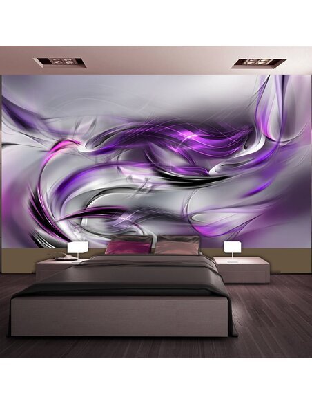Papier peint grand format TOURBILLONS POURPRE II - par Artgeist