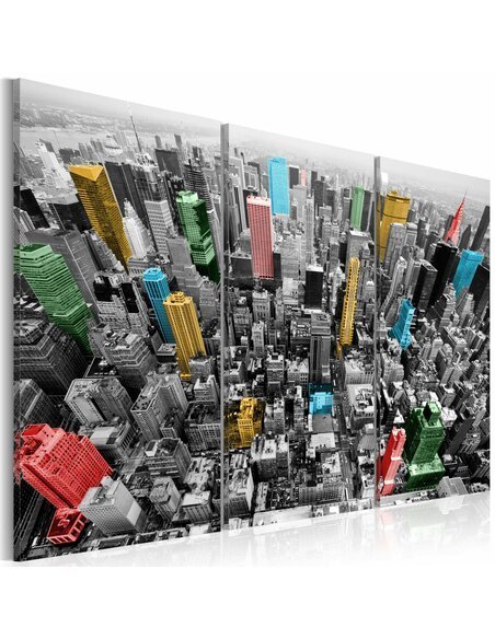 Tableau NEW YORK en quadri - par Artgeist