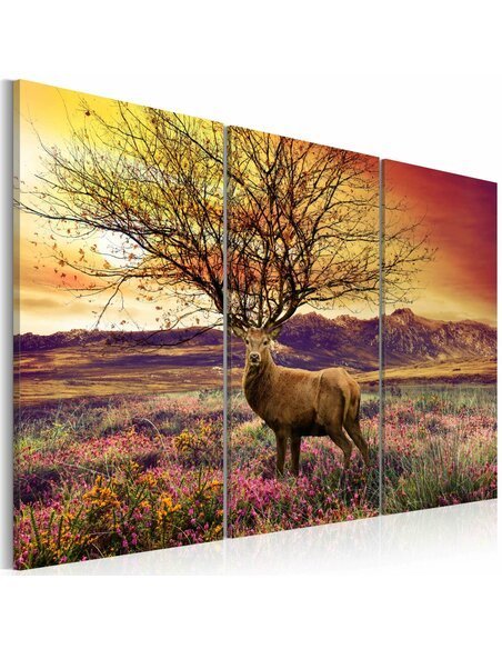 Tableau CORNAGE DE FANTAISIE- TRIPTYQUE - par Artgeist