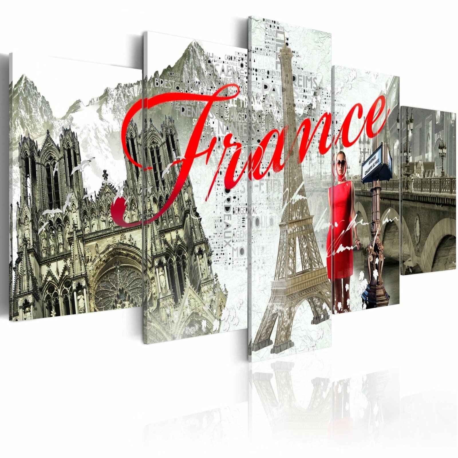 Tableau Décoratif Tour Eiffel Sur Verre - 100x50 Cm, Impression Architecture Paris, Style Moderne, Neuf