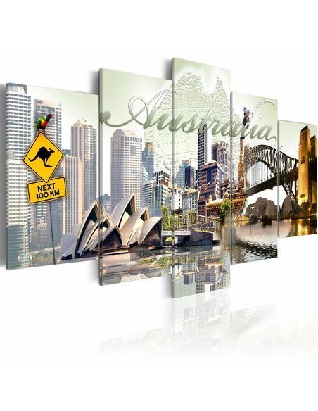 Tableau - 5 tableaux - Welcome to Australia! - par Artgeist