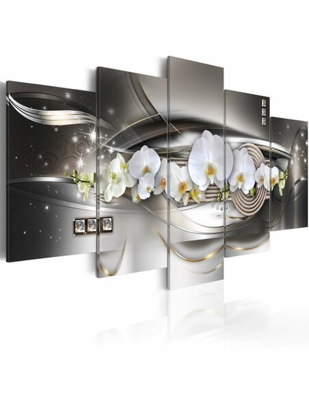 Tableau STEEL ORCHIDS - par Artgeist