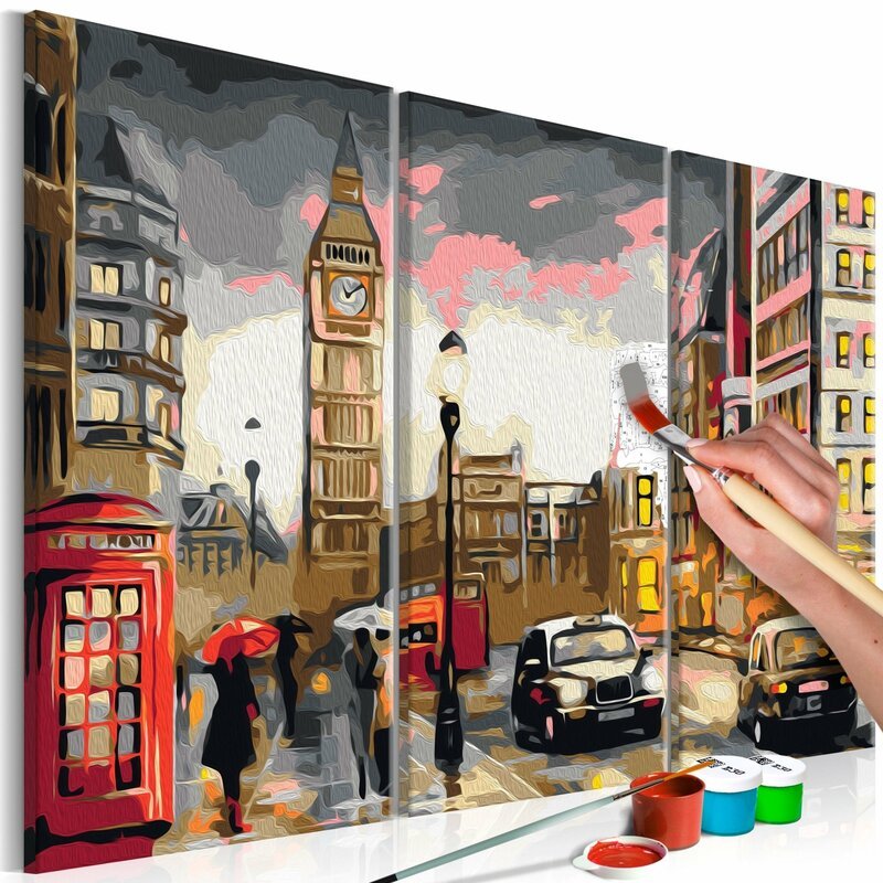 Tableau à peindre soi même CALLEJÓN DE LONDRES - par Artgeist