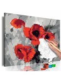 Tableau à peindre soi même BOUQUET DE COQUELICOTS - par Artgeist