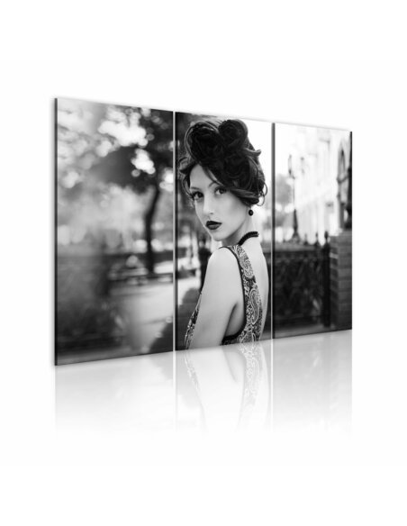 Tableau FEMME ÉLEGANTE DANS UN STYLE RÉTRO - par Artgeist