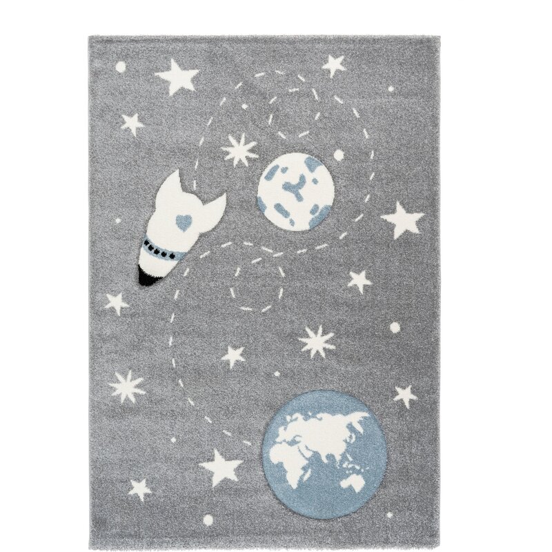 Tapis Enfant AUSTRALIE Argent YOWAH - par Arte Espina