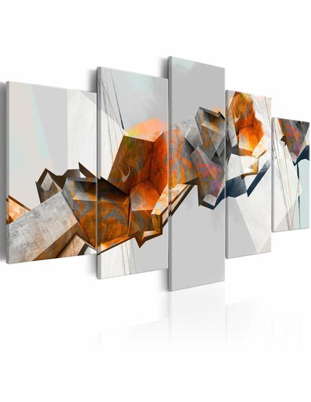 Tableau FIERY BLOCKS - par Artgeist