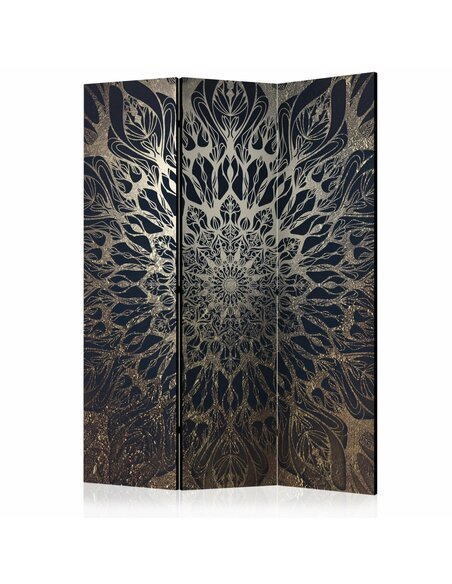 Paravent 3 volets SPIDER WEB BROWN - par Artgeist