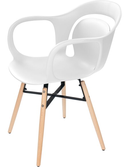 x4 chaises CHUCK 110 Blanc - par Arte Espina