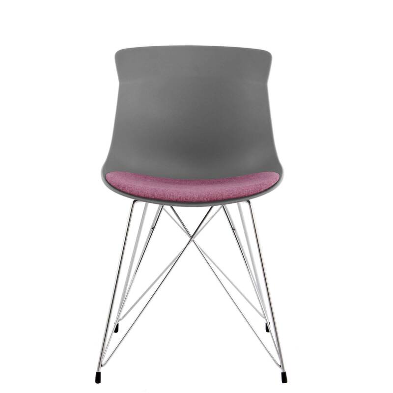 x2 chaises EMILY 110 Gris Violet - par Arte Espina