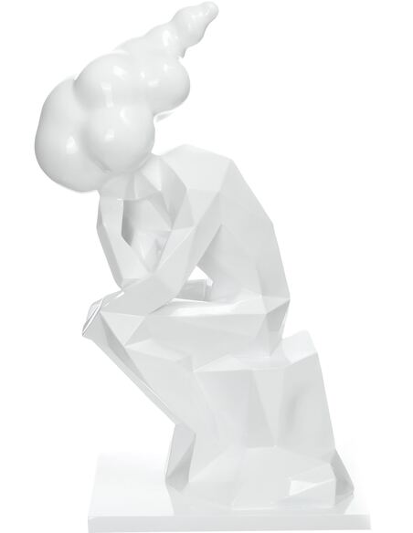 Sculpture KENYA 110 Blanc - par Arte Espina