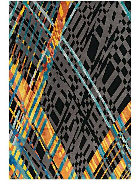 Tapis DIAMANT Multicolore 8050 BLÉ - par Arte Espina