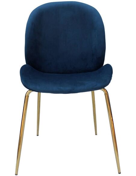 x2 chaises CHARLIZE 110 Bleu Or - par Arte Espina