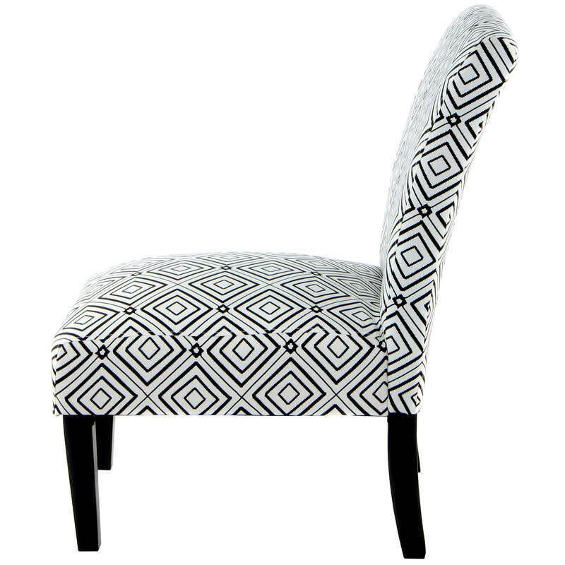 Fauteuil INDIRA 110 Noir Blanc - par Arte Espina