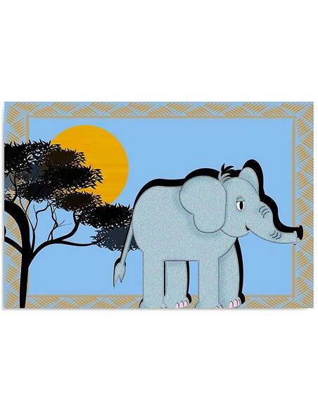 Tableau ÉLÉPHANT D’AFRIQUE imprimé sur bois - par Feeby