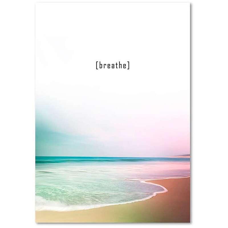 Tableau RESPIREZ 2 imprimé sur bois - par Feeby