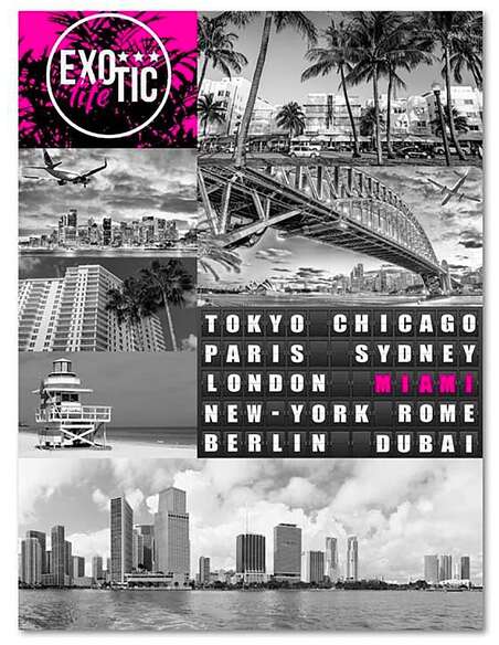 Tableau VIE EXOTIQUE imprimé sur bois - par Feeby