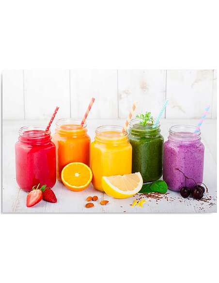 Tableau COLLECTION DE FRUITS imprimé sur bois - par Feeby