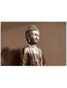 Tableau BOUDDHA SUR UN FOND BRUN imprimé sur bois - par Feeby
