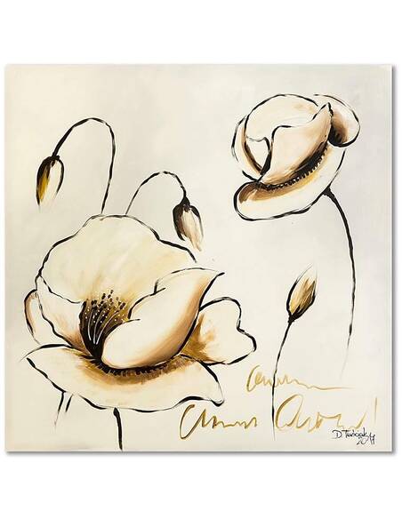 Tableau FLEURS imprimé sur bois - par Feeby