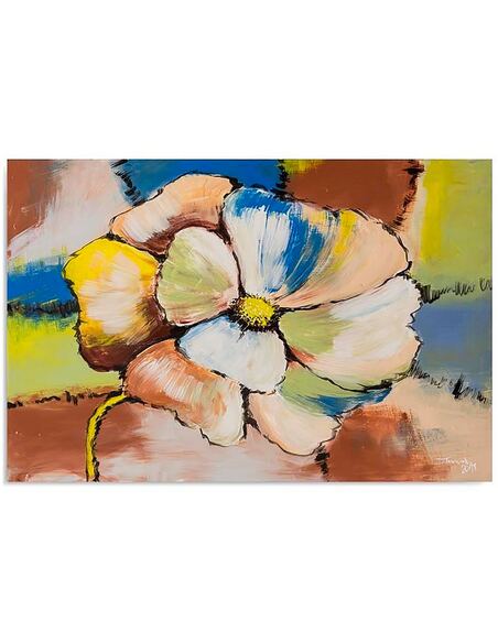 Tableau 1 GRANDE FLEUR imprimé sur bois - par Feeby