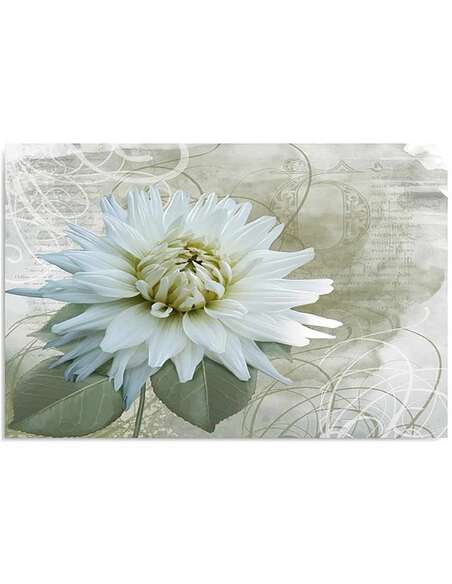 Tableau FLEUR BLANCHE imprimé sur bois - par Feeby