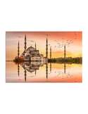 Tableau MOSQUÉE BLEUE imprimé sur bois - par Feeby