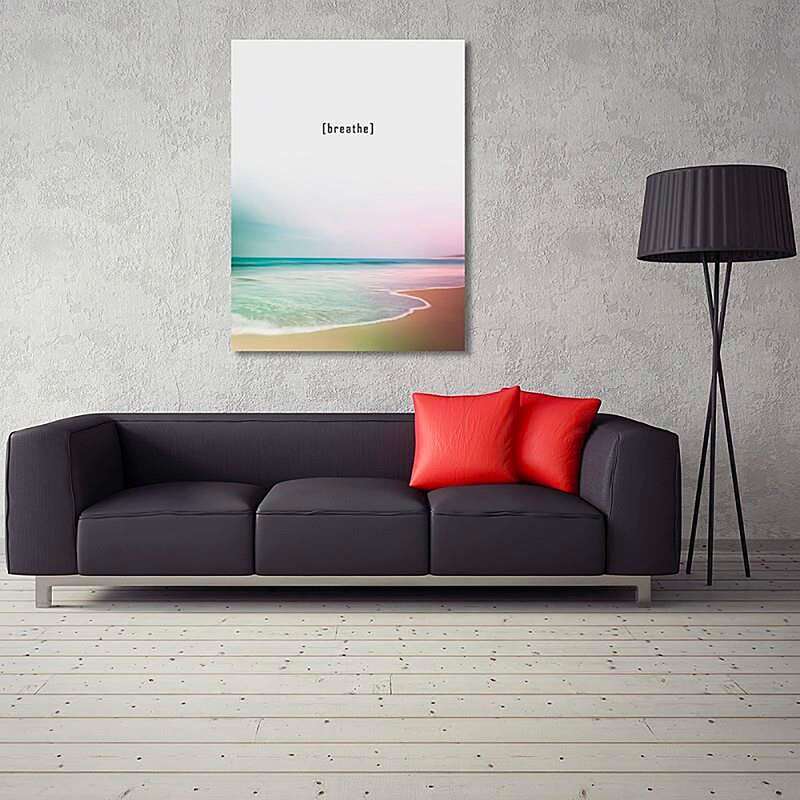 Tableau RESPIREZ 2 imprimé sur bois - par Feeby