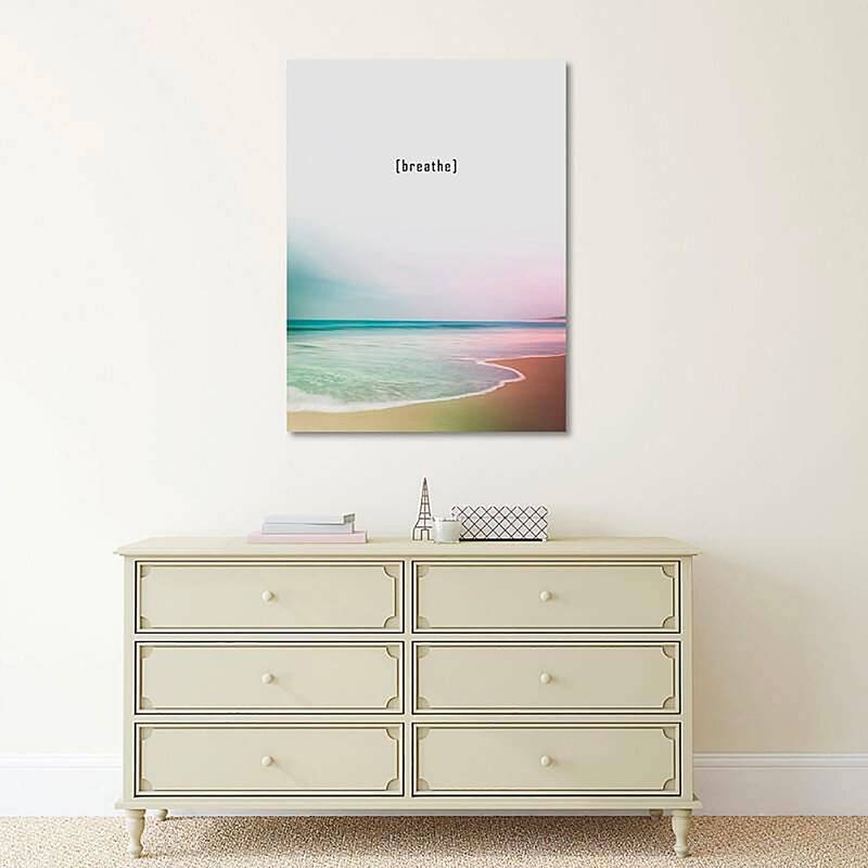 Tableau RESPIREZ 2 imprimé sur bois - par Feeby