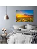 Tableau PAYSAGE TOURNESOLS imprimé sur toile - par Feeby