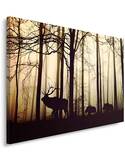 Tableau LES ANIMAUX DANS LA FORÊT imprimé sur toile - par Feeby