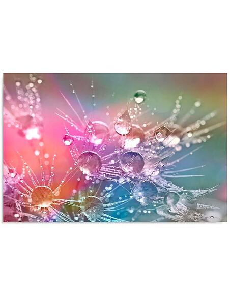 Tableau DES GOUTTES D’EAU SUR TROIS DMUCHAWCU imprimé sur toile - par Feeby
