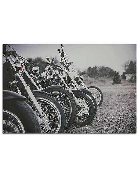 Tableau MOTOS imprimé sur toile - par Feeby