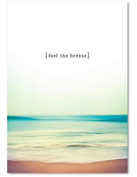 Tableau SENTIR LA BRISE imprimé sur toile - par Feeby