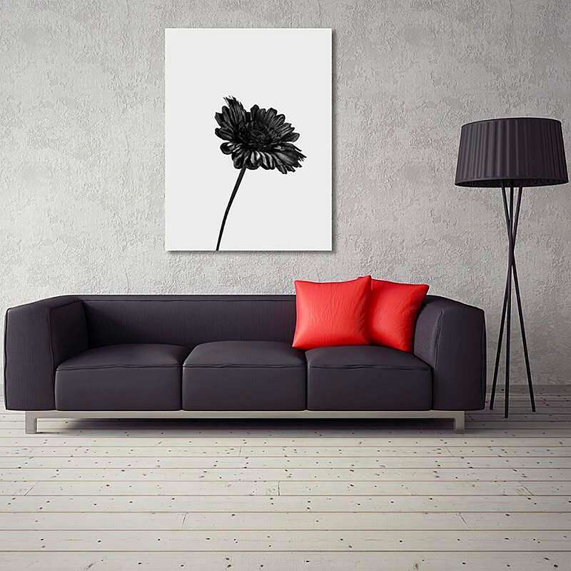 Tableau UNE SEULE FLEUR 2 imprimé sur toile - par Feeby