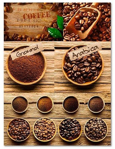 Tableau CAFÉ ARABICA imprimé sur toile - par Feeby