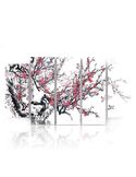 Composition de 5 tableaux CERISIER JAPONAIS imprimé sur toile - par Feeby