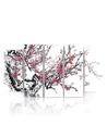 Composition de 5 tableaux CERISIER JAPONAIS imprimé sur toile - par Feeby
